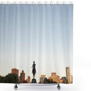 Personality   The George Washington Monument  Boston Public Garden,  Shower Curtains