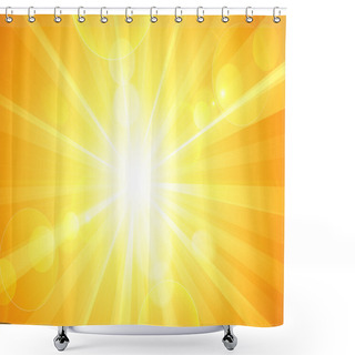 Personality  Sunny Background Shower Curtains