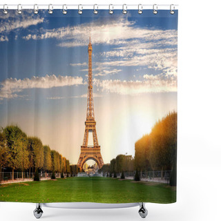 Personality  Champs De Mars Shower Curtains