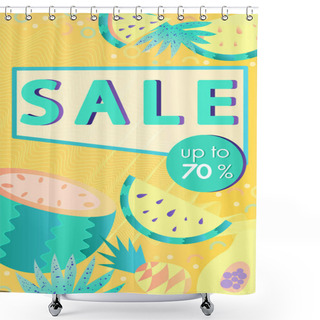 Personality  SUMMER SALE  Banner Tropical Design. Shower Curtains