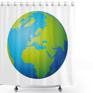 Personality  World Globe Shower Curtains