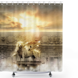Personality  Heaven Gate Shower Curtains