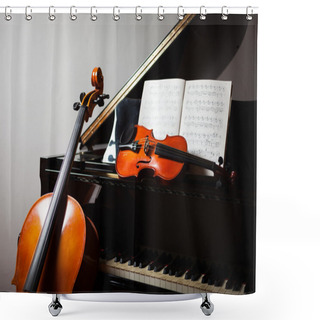 Personality  Classical Music Concept Shower Curtains