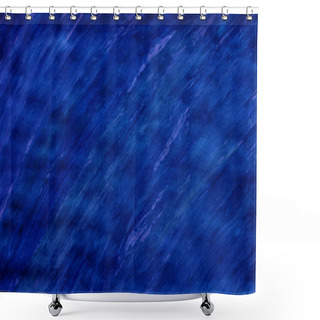 Personality  Dark Blue Painted Paper Textured. Abstract Background. Shower Curtains
