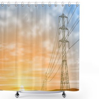 Personality  Electrical Power Lines  Shower Curtains