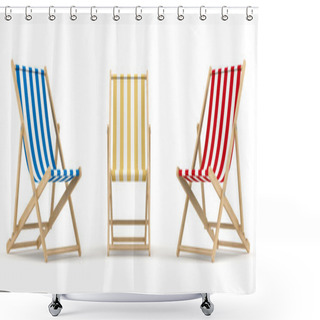 Personality  Deck Chair Shower Curtains