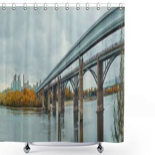 Personality  Panorama Of Novosibirsk, Russia Shower Curtains
