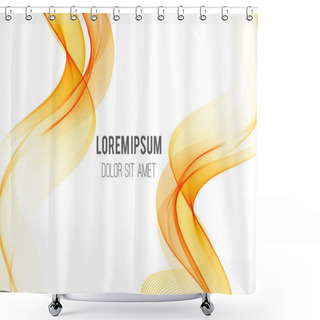 Personality  Abstract Color Wave Design Element Shower Curtains