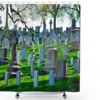 Personality  Arlington National Cemetery Shower Curtains
