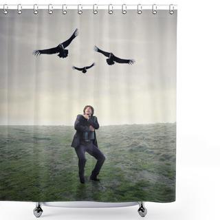 Personality  Danger Shower Curtains
