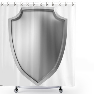 Personality  Blank Metal Shield Shower Curtains