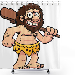 Personality  Cartoon Caveman Shower Curtains