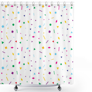 Personality  Colorful Geometric Figures Shower Curtains