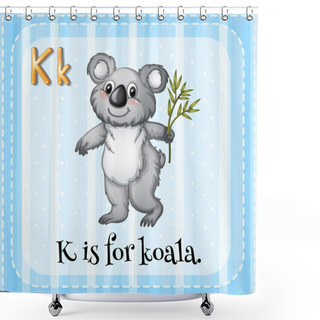 Personality  Letter K Shower Curtains