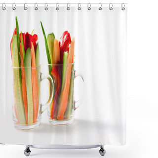 Personality  Fresh Vegetables Shower Curtains