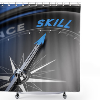 Personality  Skill Concept, Training Shower Curtains
