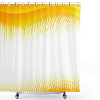Personality  Vector Orange Background Shower Curtains