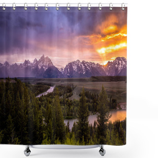 Personality  Grand Teton National Park Shower Curtains