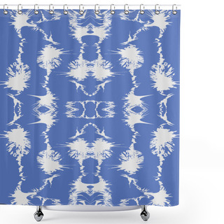 Personality  Tribal Abstract Hand-drawn Seamless Pattern Shower Curtains