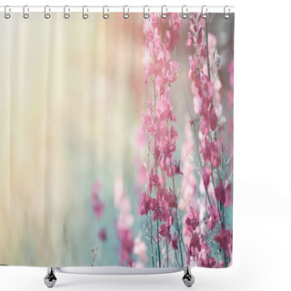 Personality  Red Flowers Background Shower Curtains