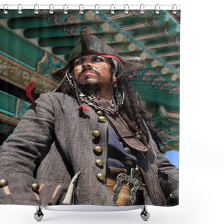 Personality  Pirate In Asia Shower Curtains