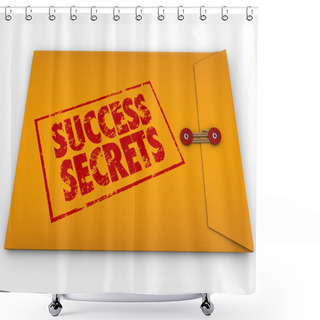 Personality  Success Secrets Winning Information Classified Envelope Shower Curtains