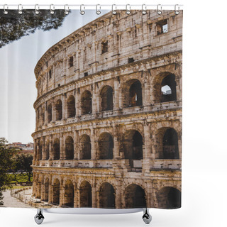 Personality  Historical Ancient Colosseum Ruins In Rome, Italy Shower Curtains