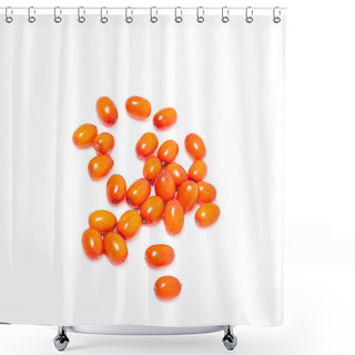 Personality  Ripe Berries Of Sea Buckthorn Scattering  Shower Curtains