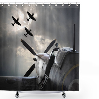 Personality  The Fighter Planes. Shower Curtains