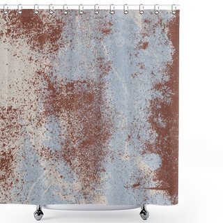 Personality  Rusty Iron Texture. Rust And Dirt Overlay Black And White Texture. Shower Curtains