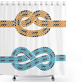 Personality  Climbing Rope Knot Symbols Shower Curtains