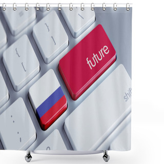 Personality  Russia Future Concept Shower Curtains