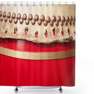 Personality  Chinese Drum Shower Curtains