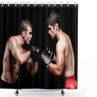 Personality  Mixed Martial Artists Before A Fight Shower Curtains