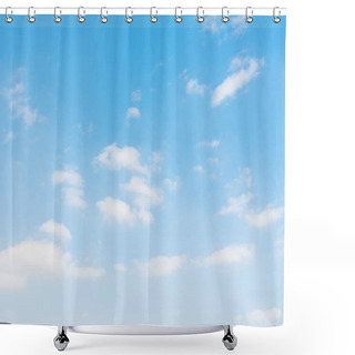 Personality  White Cloud On Blue Sky Shower Curtains