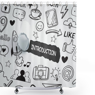 Personality  Business, Technology, Internet And Network Concept. Introduction. Shower Curtains