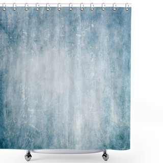 Personality  Blue Grungy Wall Backdrop Or Texture  Shower Curtains