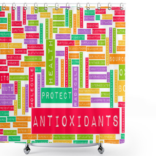 Personality  Antioxidants Concept Shower Curtains