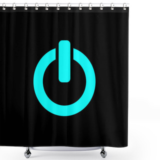 Personality  On/Off Switch Icon Shower Curtains