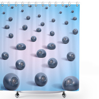 Personality  Blueberry Background. Vector Illustration Shower Curtains