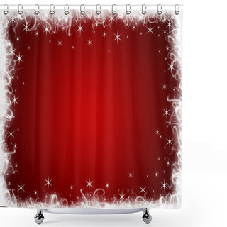 Personality  Christmas Background Shower Curtains