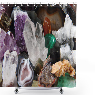 Personality  Mineral Collection Shower Curtains