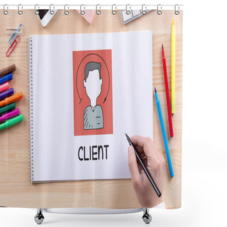 Personality   BUSINESS, CLIENT CONCEPT Shower Curtains