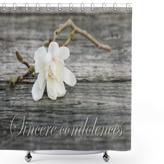 Personality  Mourning Card Shower Curtains