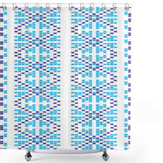 Personality  Embroidered Cross-stitch Ornament National Pattern Shower Curtains