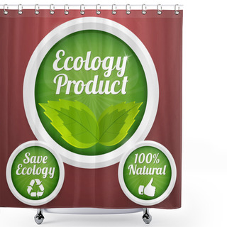 Personality  Ecology  Banner Vector Illustration   Shower Curtains