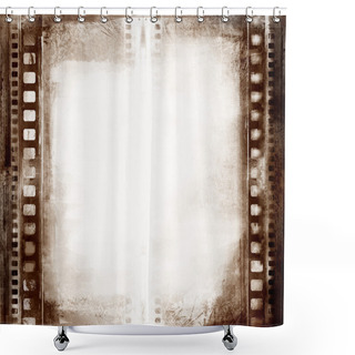 Personality  Grunge Film Frame Shower Curtains