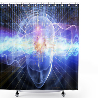 Personality  Numbers Of The Mind Shower Curtains