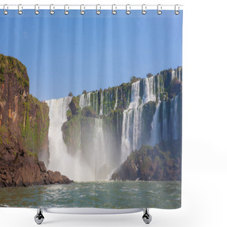 Personality  Landscape From Iguazu Falls National Park, Argentina. World Heritage Site. South America Adventure Travel Shower Curtains