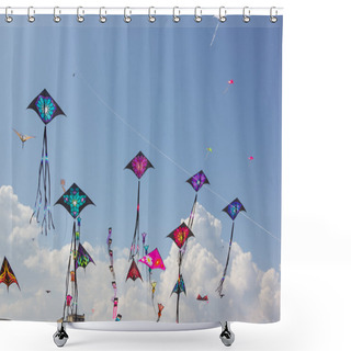 Personality  Kite Festival Shower Curtains